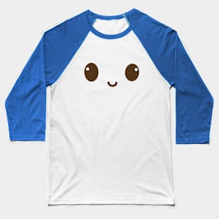 Smiling Cute Face Baseball T-Shirt